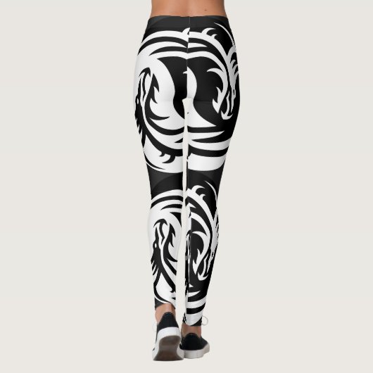Yin Yang dragons Leggings (Achterkant)