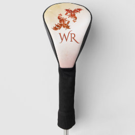 Yin Yang Dragons Monogrammed Golfheadcover