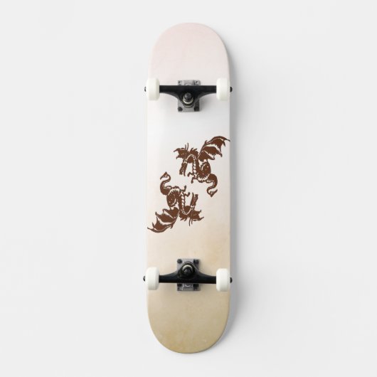 Yin Yang Dragons Persoonlijk Skateboard (Voorkant)