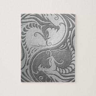 Yin Yang Dragons, roestvrij staal Legpuzzel
