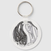 Yin/Yang Dragons Sleutelhanger (Voorkant)