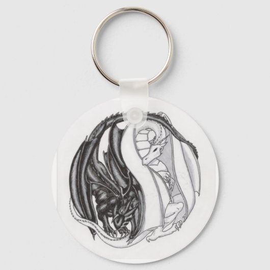 Yin/Yang Dragons Sleutelhanger (Voorkant)