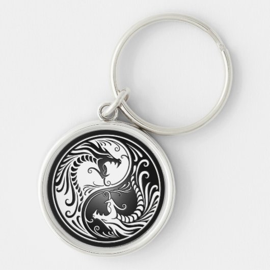 Yin Yang Dragons Sleutelhanger (Voorkant)