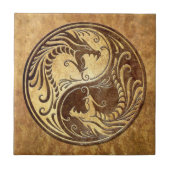 Yin Yang Dragons, steen Tegeltje (Voorkant)