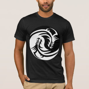 yin yang dragons T-shirt