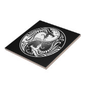 Yin Yang Dragons Tegeltje (Zijkant)