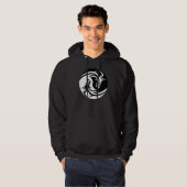 Yin Yang Dragons Tribal Tattoo Design Hoodie (Voorkant volledig)