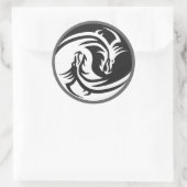 Yin Yang Dragons Tribal Tattoo Design Stickers (Tas)
