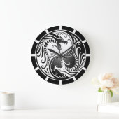 Yin Yang Dragons, wit en zwart Grote Klok (Huis)