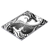 Yin Yang Dragons, wit en zwart Notitieboek (Linkerzijde)