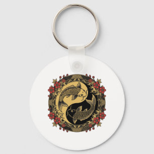 Yin Yang Draken Grafisch T-Shirt Sleutelhanger