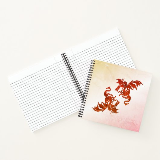 Yin Yang-draken Notitieboek (Binnen)