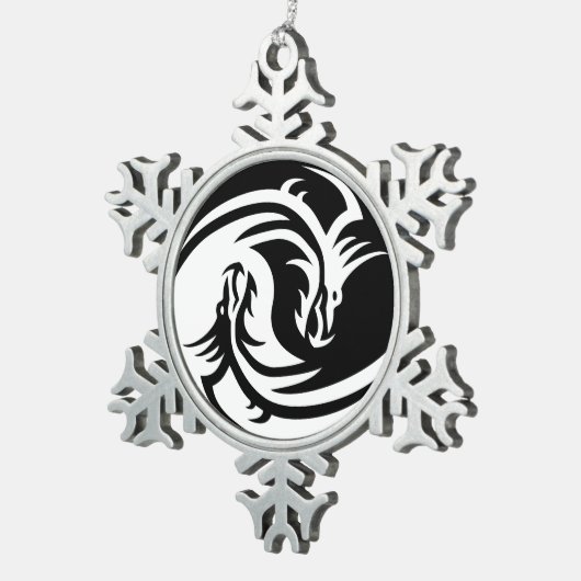 yin yang draken ornament (Rechts)