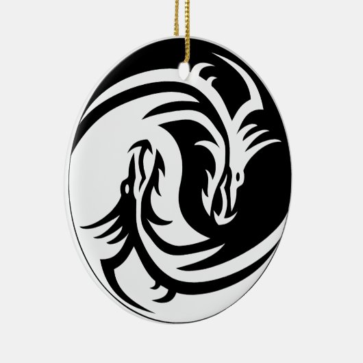 yin yang draken ornament (Rechts)