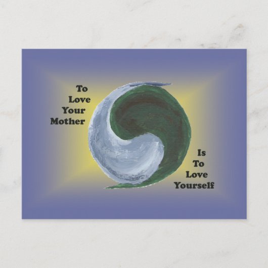 Yin Yang Earth Briefkaart (Voorkant)