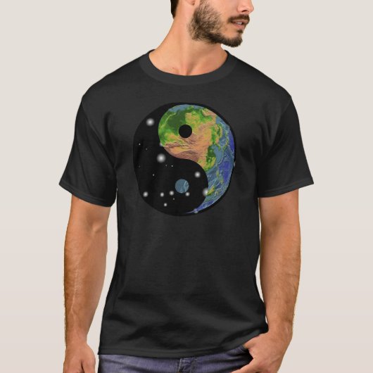 Yin Yang Earth Dark T-Shirt (Voorkant)