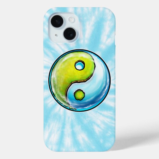 Yin-Yang Earth Stropdas-Dye iPhone / iPad hoesje (Achterkant)