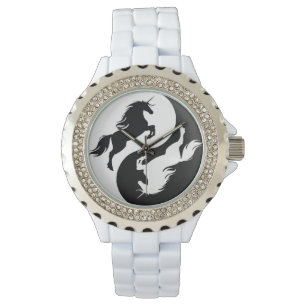Yin Yang Eenhoorn horloge