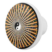 Yin Yang Emoji Keramische Knop (Rechts)