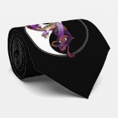 Yin Yang en de Dragons Dance of Love Stropdas (Opgerold)