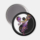 Yin Yang en de Draken Dans van Liefde Magneet (Voorkant / Achterkant)