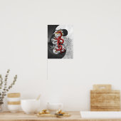 Yin Yang en Dragon Poster (Keuken)