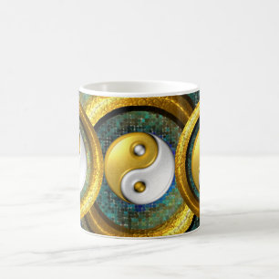 Yin-Yang en Golden Rings in balans/Mok 11oz Koffiemok