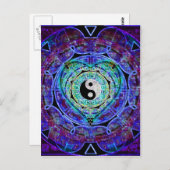Yin Yang Energy Flow Briefkaart (Voorkant / Achterkant)