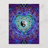 Yin Yang Energy Flow Briefkaart (Voorkant)