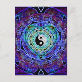 Yin Yang Energy Flow Briefkaart