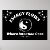 "Yin Yang Energy" Positief Poster voor wandkunst (Voorkant)