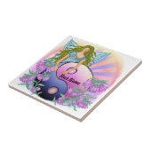 Yin Yang  fairy  Tegeltje (Zijkant)