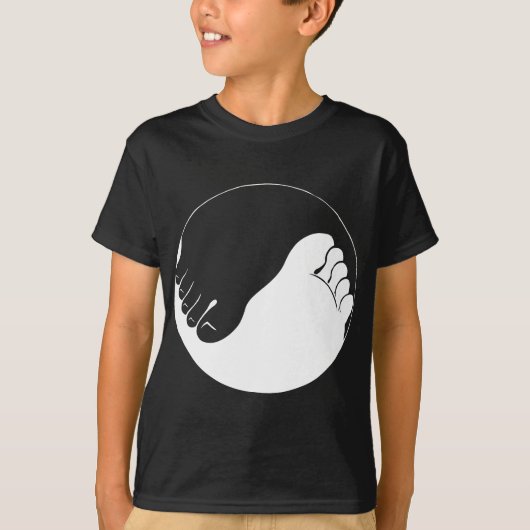 Yin Yang Feet T-shirt (Voorkant)