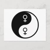 Yin Yang Feminisme Briefkaart (Voorkant)