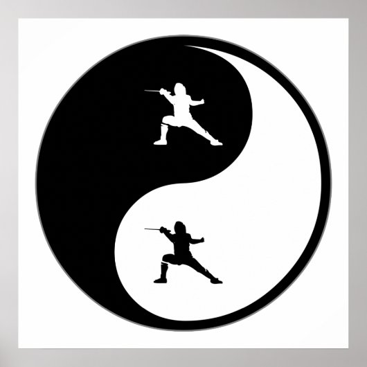 Yin Yang Fencing Poster (Voorkant)