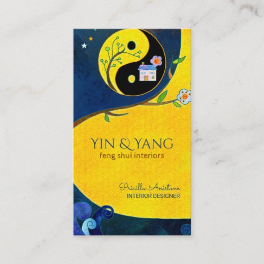 Yin & Yang Feng Shui Interior Visitekaartjes (Voorkant)