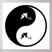 Yin Yang Field Hockey Poster (Voorkant)