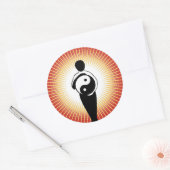Yin Yang Figuur sticker (Envelop)