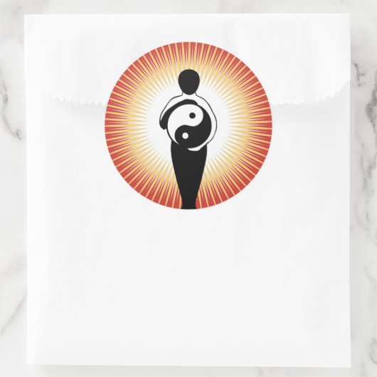 Yin Yang Figuur sticker (Tas)