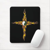 Yin Yang Fire Cross Muismat (Met muis)