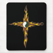 Yin Yang Fire Cross Muismat (Voorkant)