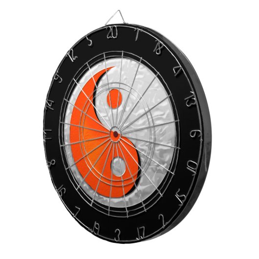 Yin Yang Fire en Ice Fantasy Dartboard Dartbord (Voorkant Rechts)
