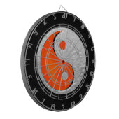 Yin Yang Fire en Ice Fantasy Dartboard Dartbord (Voorkant Links)