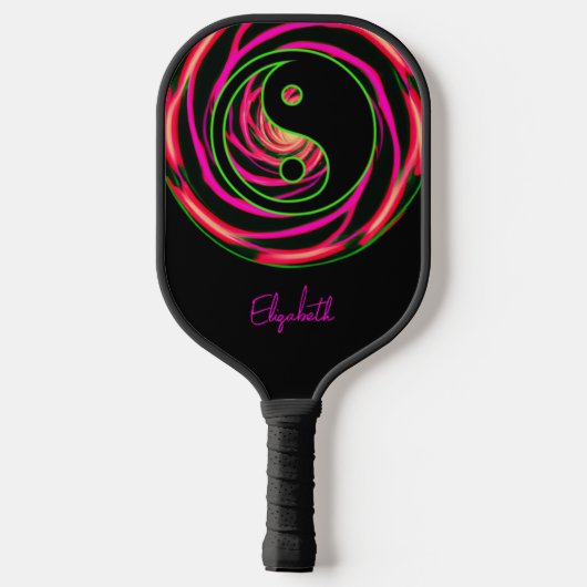 Yin Yang Fire Pickleball Paddle (Achterkant)
