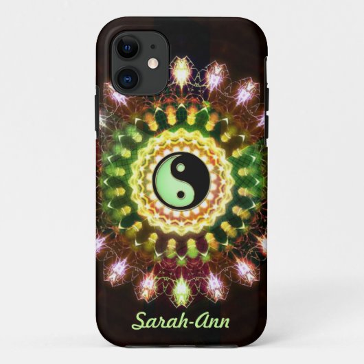 Yin Yang Fireworks Mandala iPhone 5 Hoesjes (Achterkant)