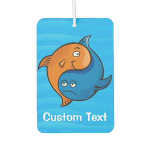 Yin Yang Fish Cartoon Auto Luchtverfrisser