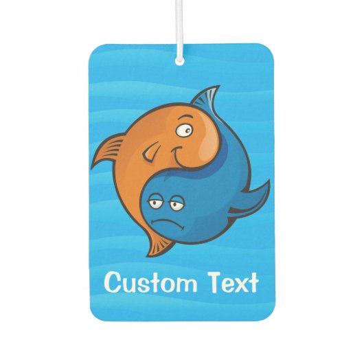 Yin Yang Fish Cartoon Auto Luchtverfrisser (Voorkant)