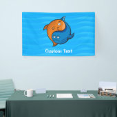 Yin Yang Fish Cartoon Banner (Beurs)