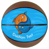 Yin Yang Fish Cartoon Basketbal (Voorkant)
