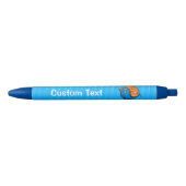 Yin Yang Fish Cartoon Blauwe Inkt Pen (Voorkant)